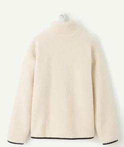 Gilet garçon sherpa écru