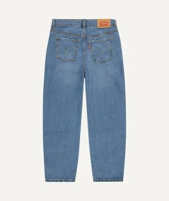 Jean fille baggy bleu