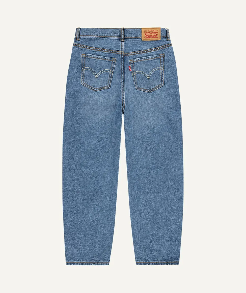 Jean fille baggy bleu