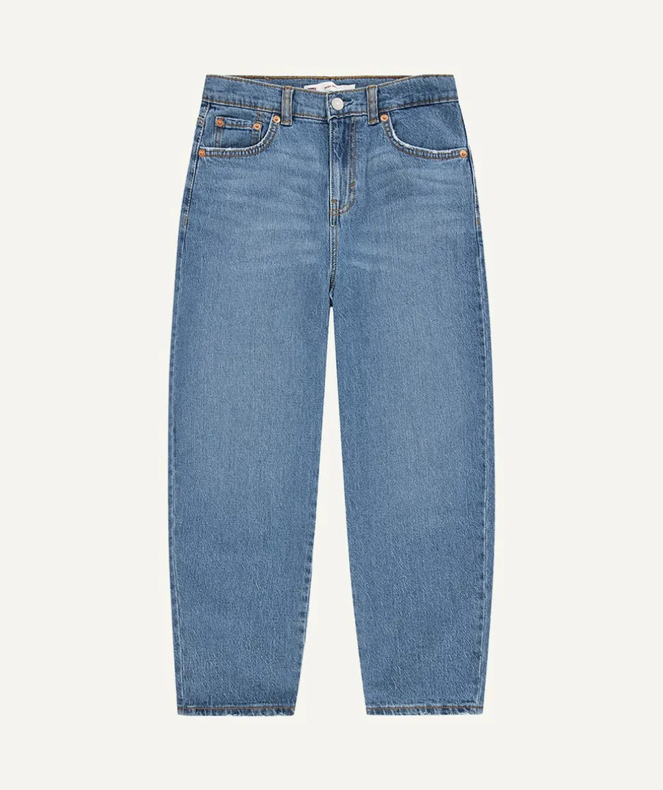 Jean fille baggy bleu