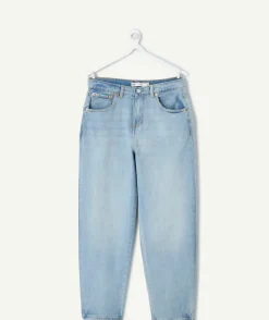 Jean fille baggy denim clair