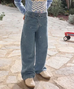 Jean fille large denim