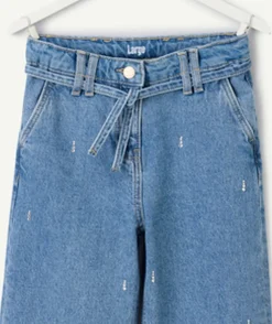 Jean fille large denim