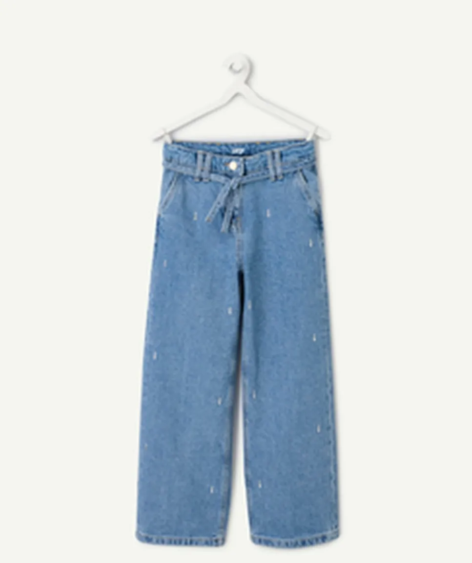 Jean fille large denim