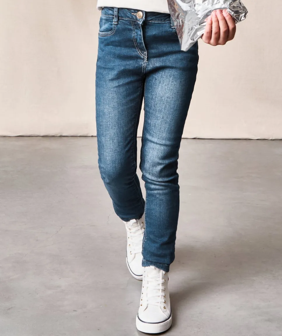 Jean fille skinny bleu