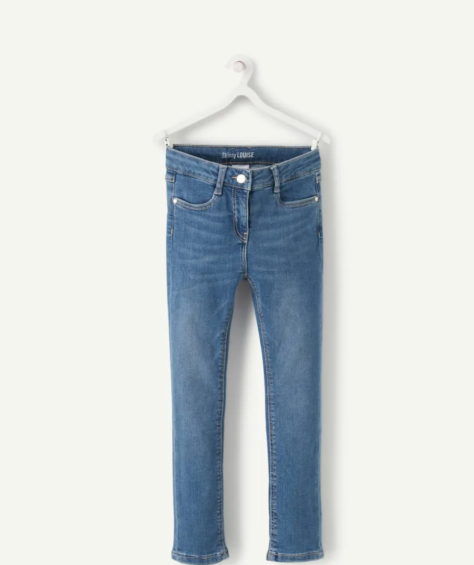 Jean fille skinny bleu