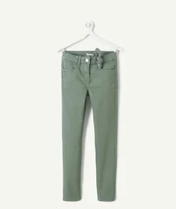 Jean fille skinny vert