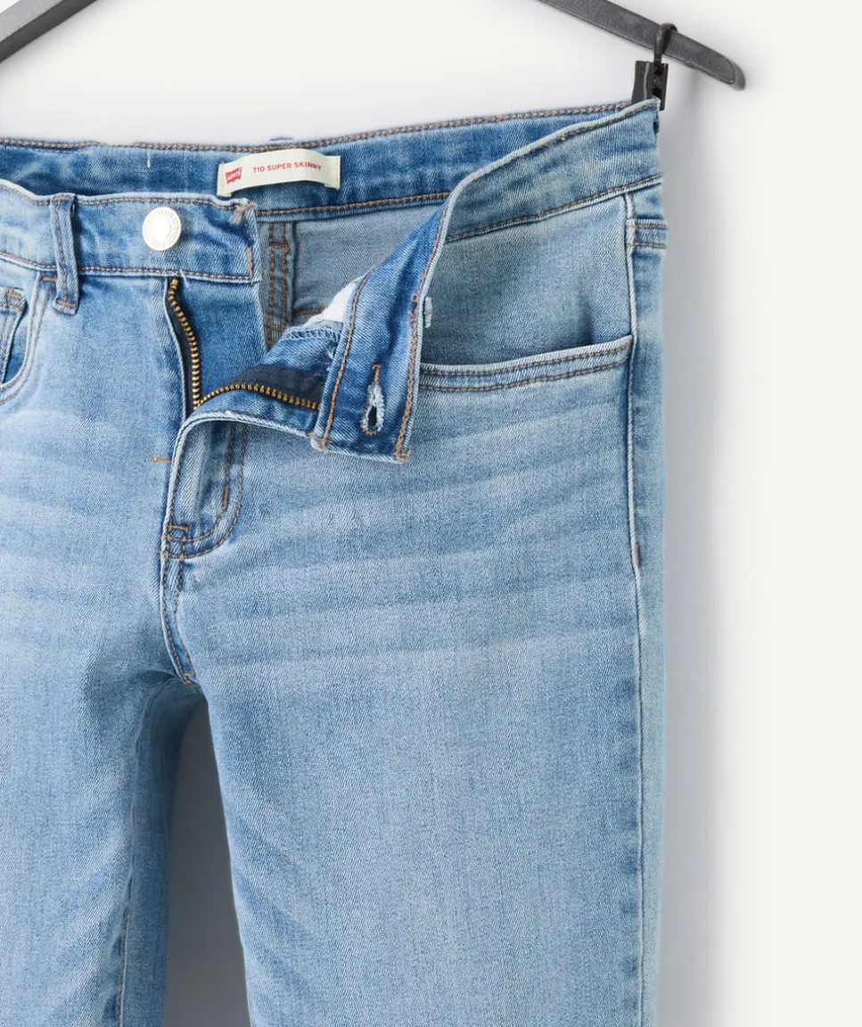 Jean fille 710 super skinny fit bleu