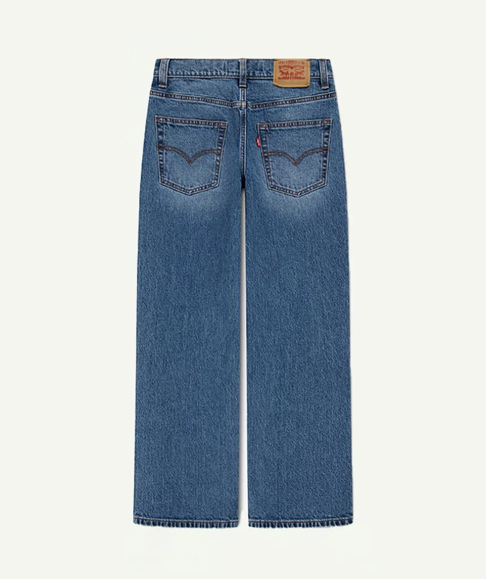 Jean garçon baggy bleu
