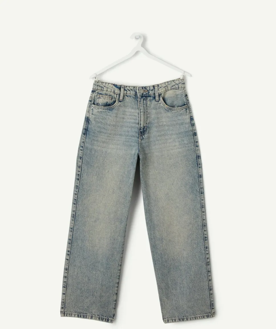 Jean garçon baggy bleu délavé