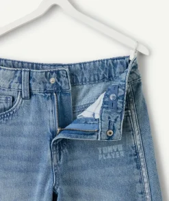 Jean garçon baggy denim bleu