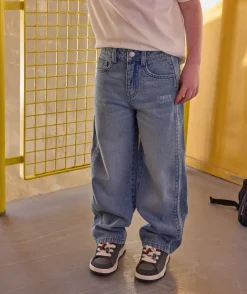 Jean garçon baggy denim bleu