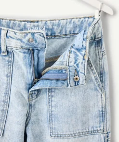 Jean garçon baggy denim clair