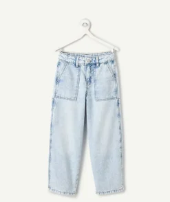 Jean garçon baggy denim clair