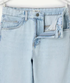 Jean garçon baggy denim clair