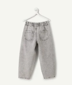 Jean garçon baggy denim gris