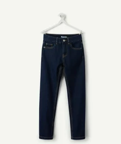 Jean garçon droit bleu foncé