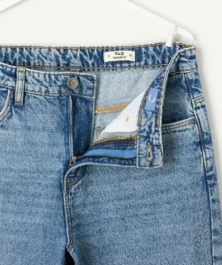 Jean garçon droit denim bleu