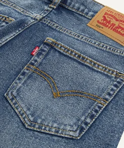 Jean garçon droit denim bleu