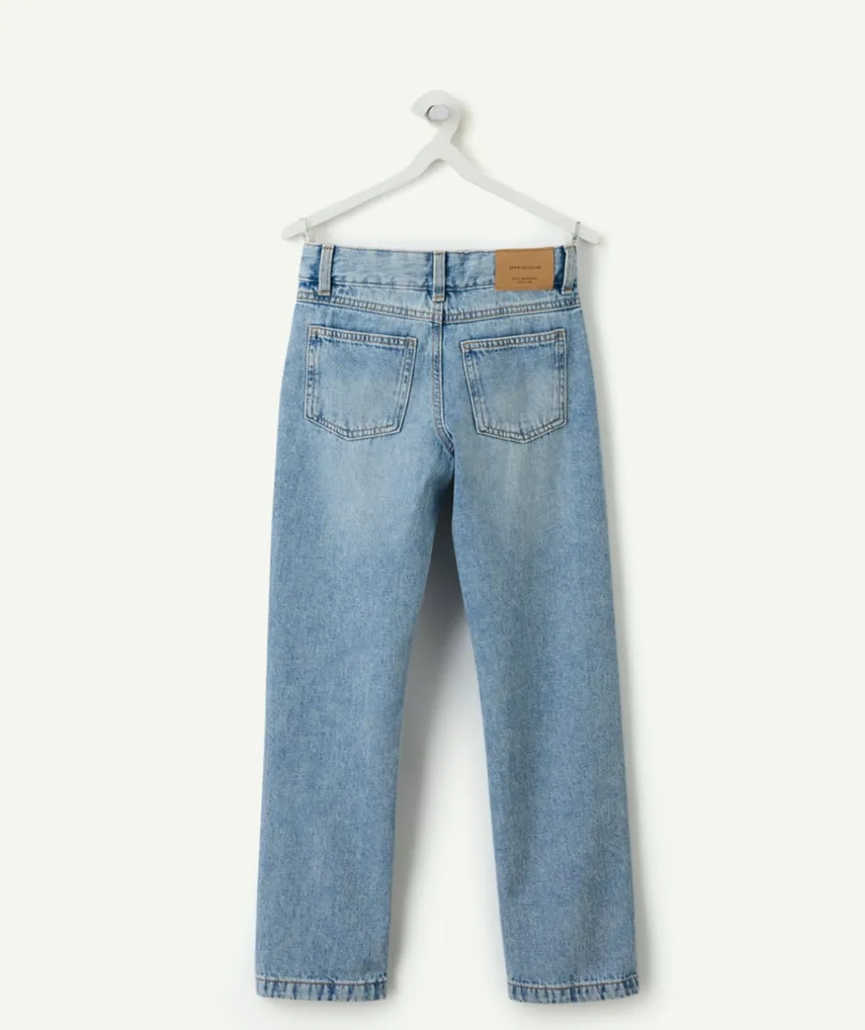 Jean garçon droit denim bleu clair