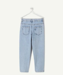 Jean garçon droit denim délavé