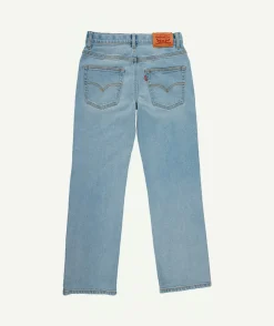 Jean garçon relaxed denim bleu