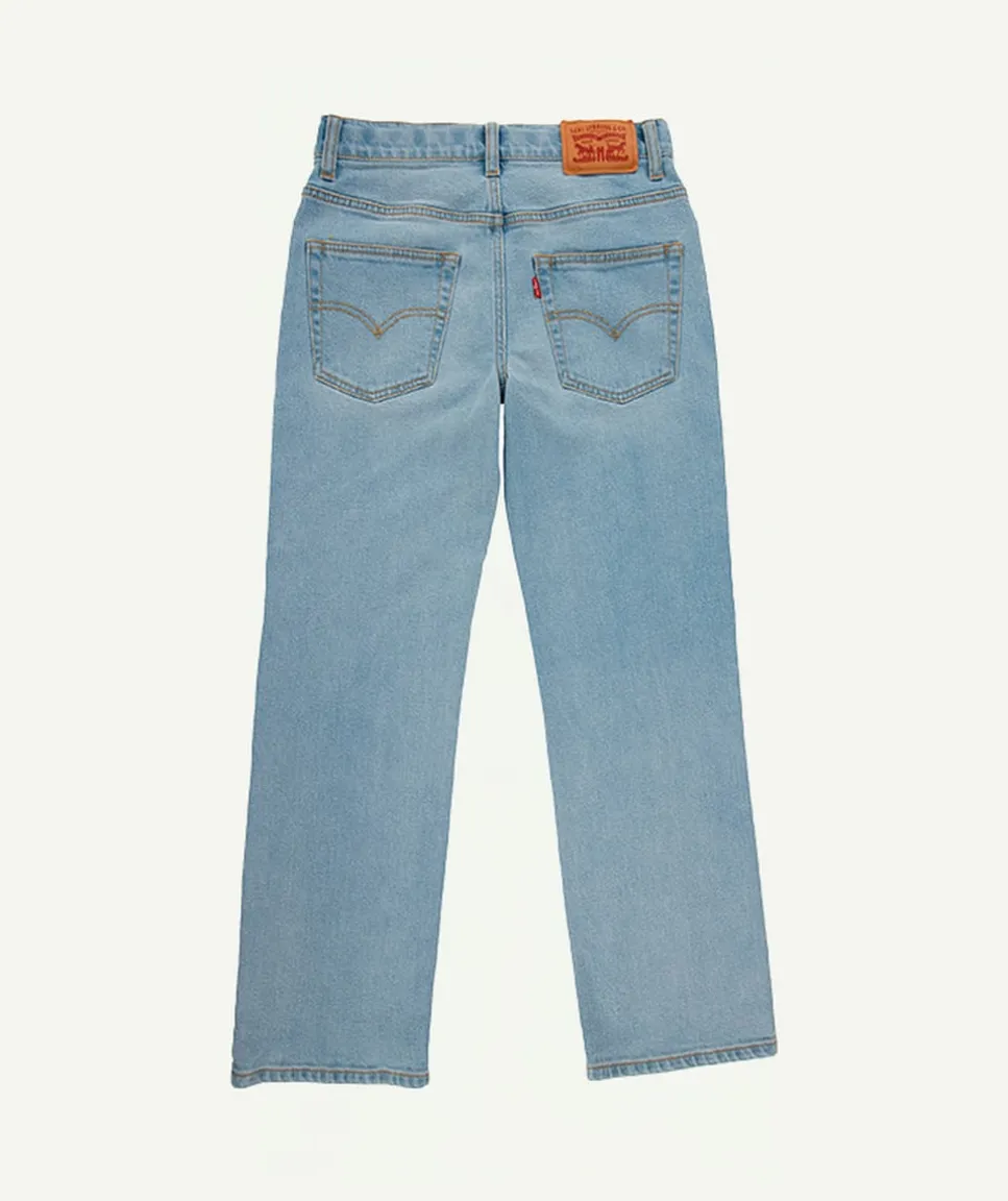 Jean garçon relaxed denim bleu