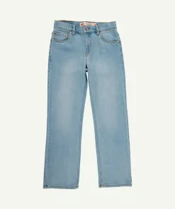Jean garçon relaxed denim bleu