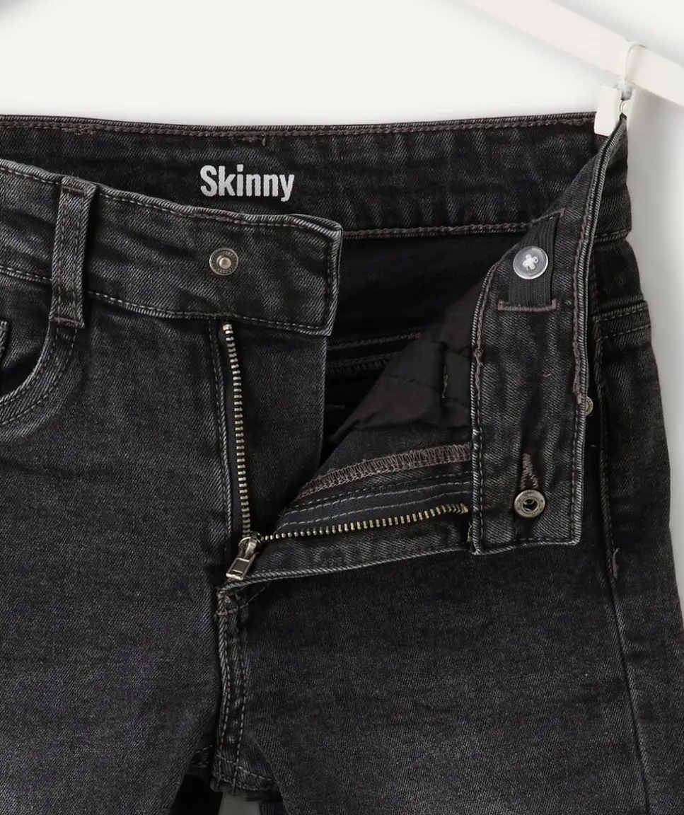 Jean garçon skinny denim noir