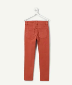 Jean garçon skinny rouge