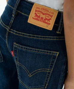 Jean garçon slim denim bleu