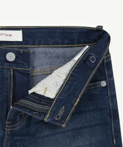 Jean garçon slim denim bleu