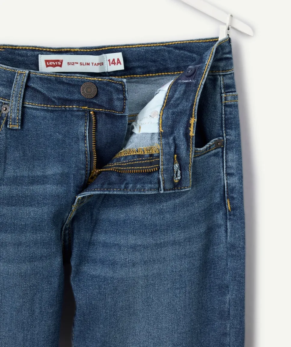 Jean garçon slim denim foncé
