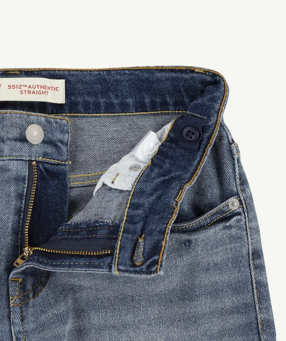 Jean garçon 551z authentic droit bleu