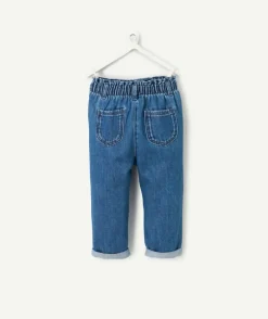 Jean relax bleu pour bébé fille