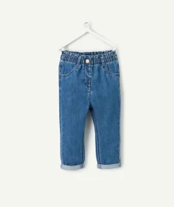 Jean relax bleu pour bébé fille