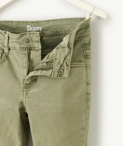Jean skinny kaki pour garçon