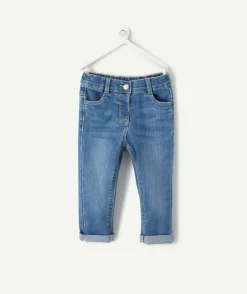Jean slim bébé fille bleu