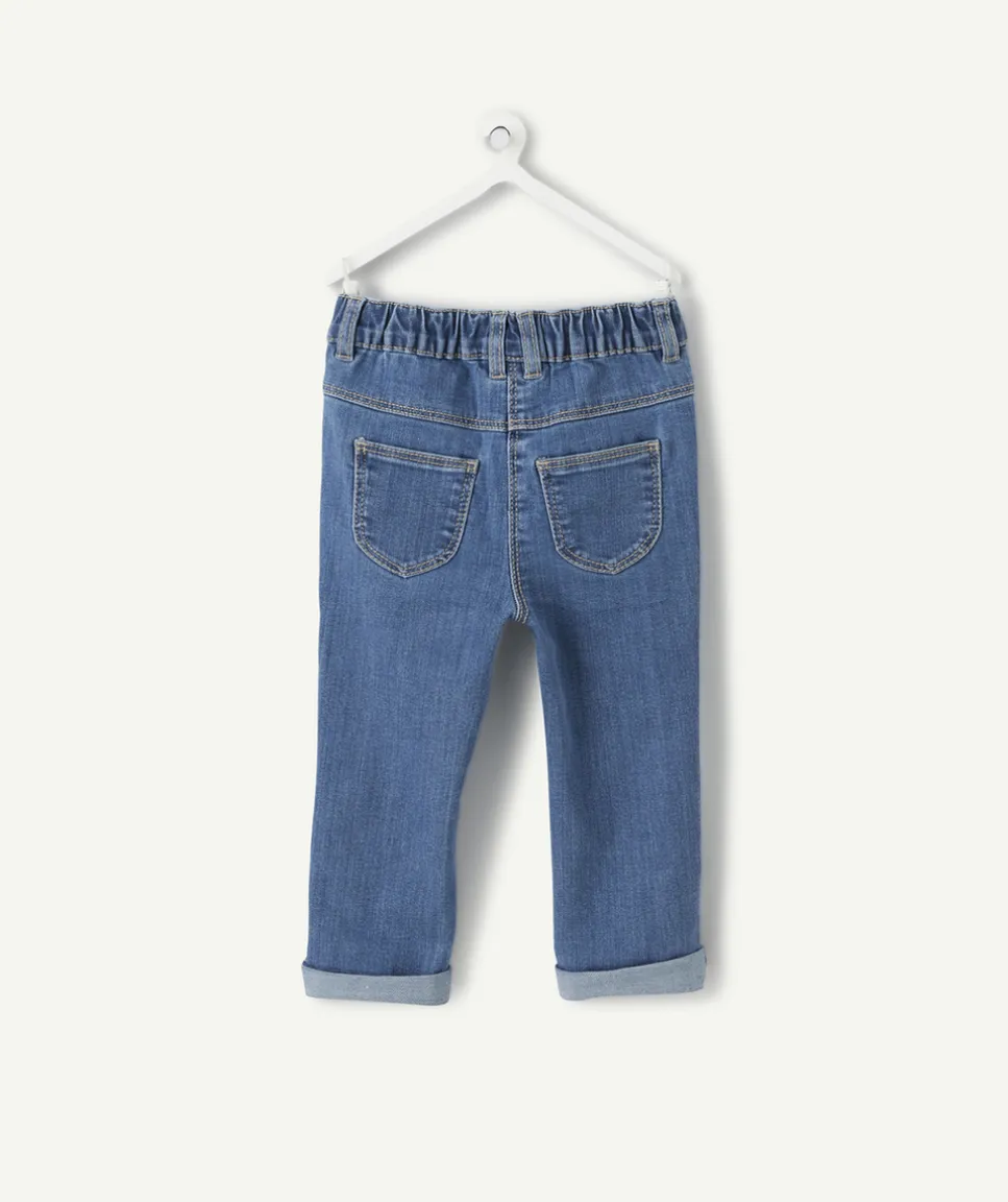 Jean slim bébé fille bleu