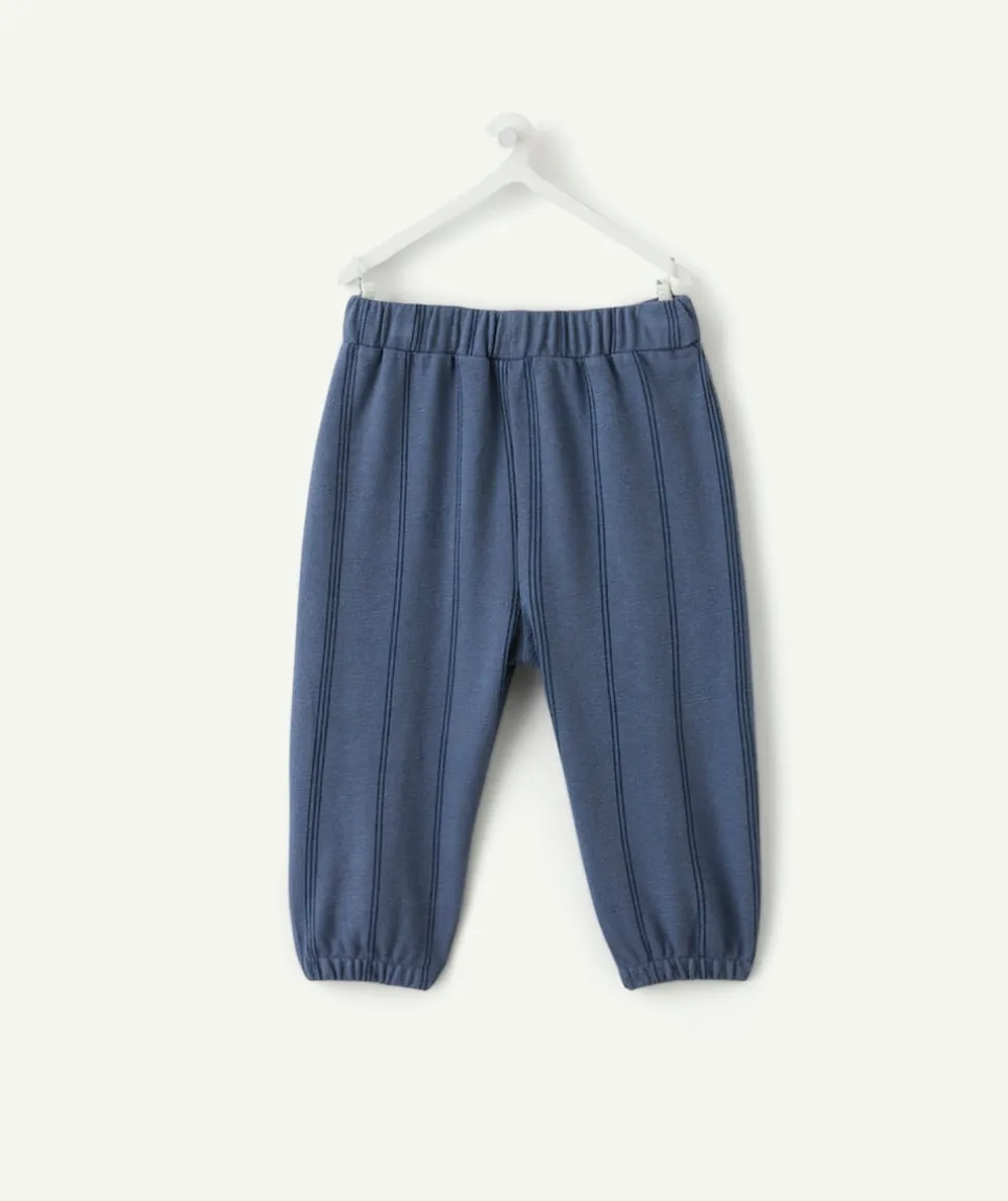 Jogging bébé garçon bleu rayé