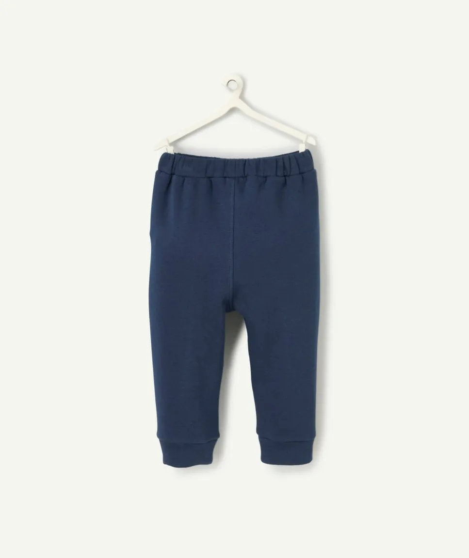 Jogging bébé garçon en fibres recyclées bleu marine