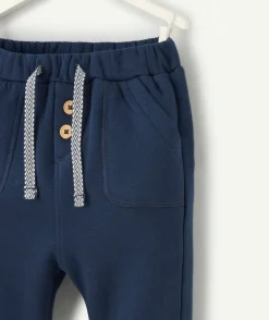 Jogging bébé garçon en fibres recyclées bleu marine