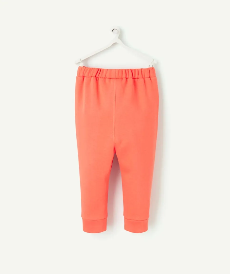 Jogging bébé garçon en fibres recyclées orange