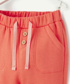 Jogging bébé garçon en fibres recyclées orange