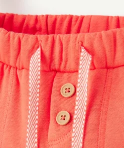 Jogging bébé garçon en fibres recyclées orange