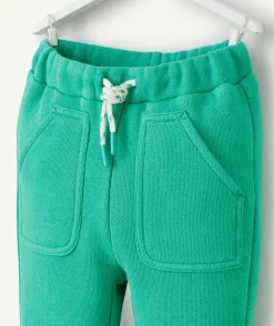 Jogging bébé garçon en fibres recyclées vert