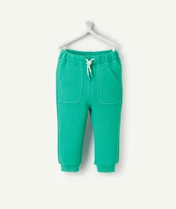Jogging bébé garçon en fibres recyclées vert
