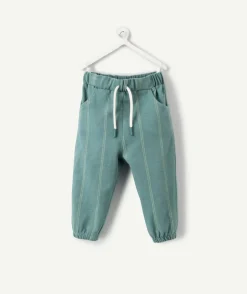 Jogging bébé garçon vert rayé