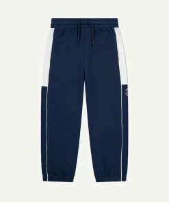 Jogging garçon baggy bleu et blanc