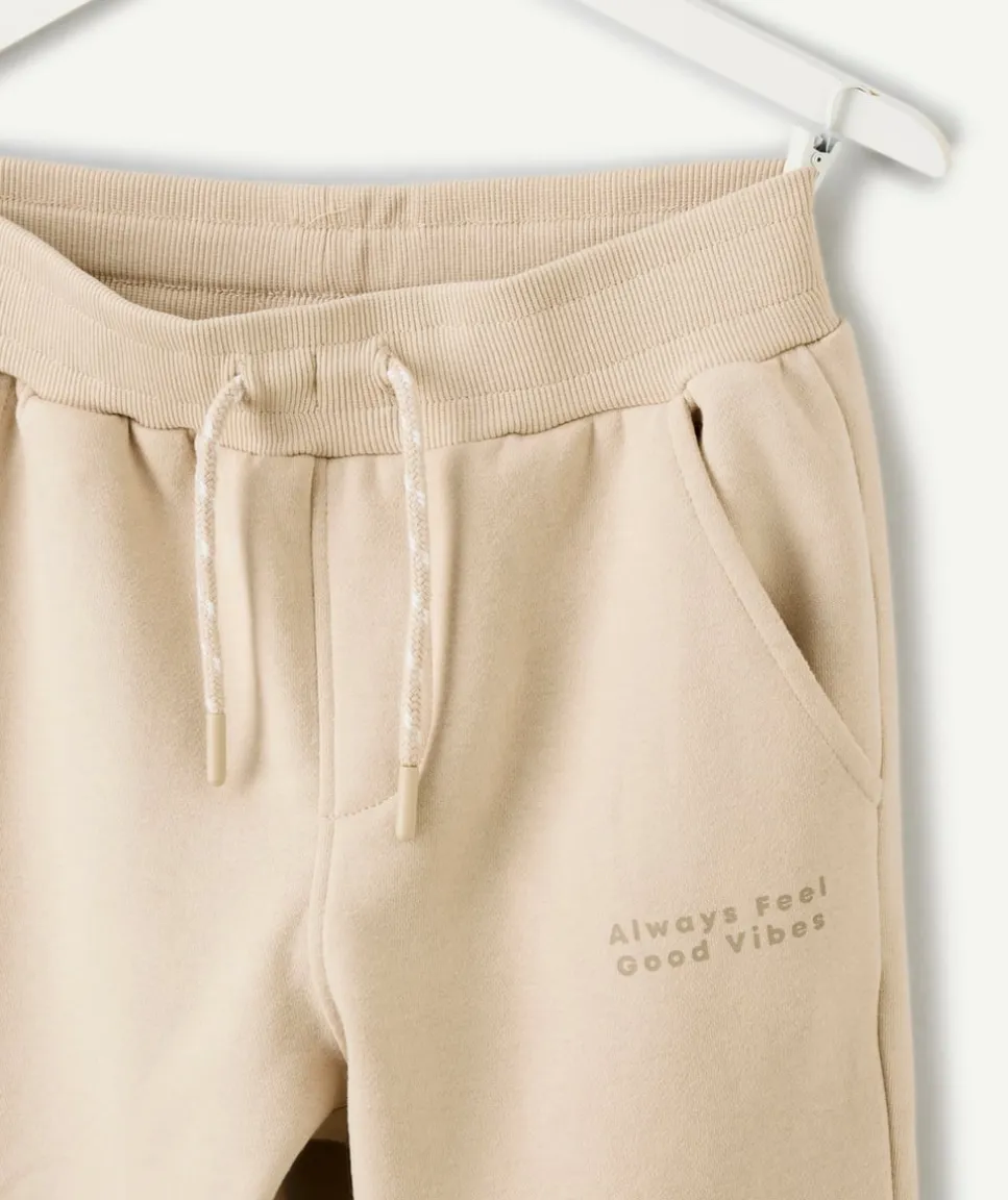 Jogging garçon beige